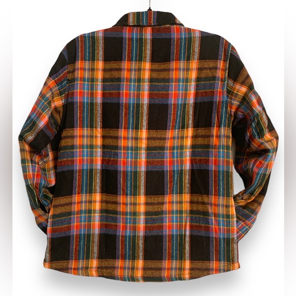 ⭐️HOST PICK⭐️ NEW Washed Cotton Plaid Shacket Size Small - Picture 4 of 10